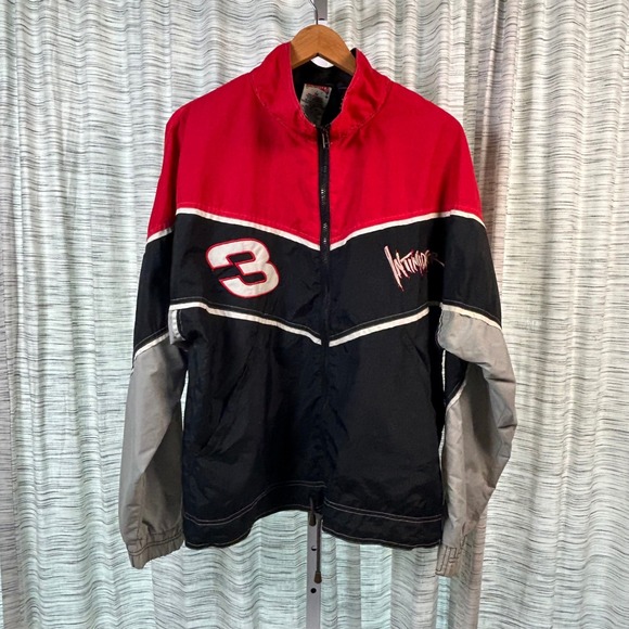 Vintage INTIMIDATOR Dale Earnhardt #3 NASCAR Racing Jacket Men Medium Nutmeg EUC - Picture 2 of 10